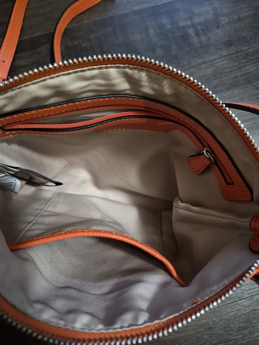 Dana Buchman Bright Orange Crossbody Bag